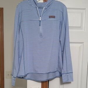 Vineyard Vines Performance Blue Striped Hoodie
